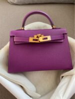 Herm&egrave;s Kelly mini Anemone Purple Custom - Image 2