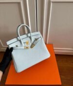 Hermes Birkin 25-35cm Haze blue Togo customization - Image 4