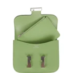 Hermes Constance Slim Wallet Vert Criquet Epsom Palladium Hardware - Image 8