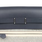 Hermes Herbag Zip 20 Mini Ecru and Ardoise Toile H Canvas and Ardoise Vache Hunter Palladium Hardware - Image 7