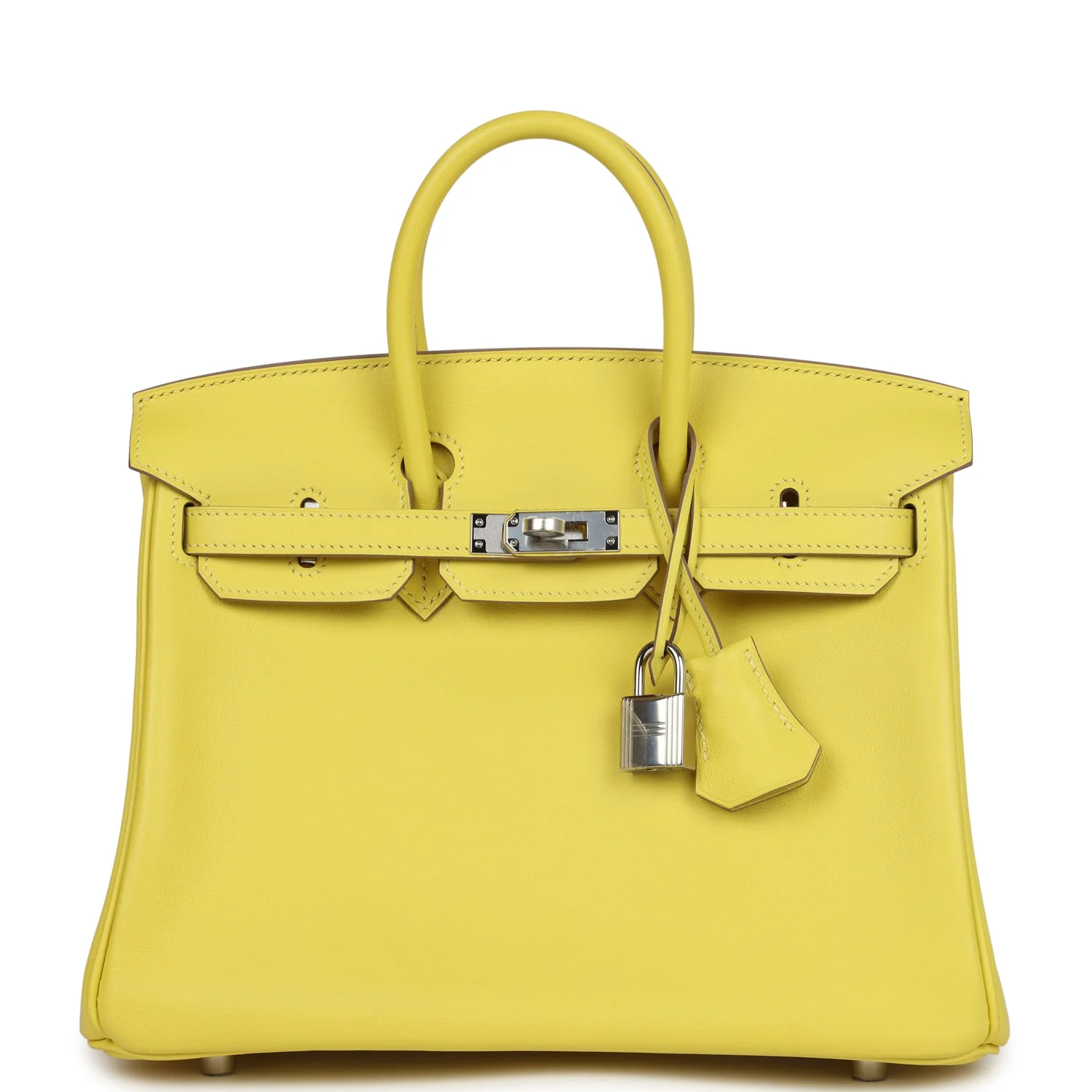 4E84E100-4B2E-8FAF-FD3B-4FE9DC765155.webp Hermes Birkin 25 Lime Swift Palladium Hardware - Image 1