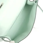 Hermes Kelly Pochette Vert Peppermint Swift Palladium Hardware - Image 8