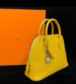 Herm&egrave;s Bolide 25 Yellow silver Buckle Custom - Image 4
