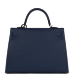Hermes Kelly Sellier 35 Bleu Saphir Epsom Palladium Hardware - Image 4