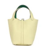 Hermes Picotin Lock Eclat 18 Jaune Milton Clemence and Vert Vertigo Swift Palladium Hardware - Image 4