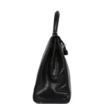 Hermes Kelly Retourne 35 Black Varanus Niloticus Lizard Palladium Hardware - Image 3