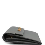 Hermes Kelly Pocket Long Wallet Gris Meyer Madame Gold Hardware - Image 3