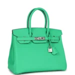 Hermes Birkin 30 Vert Comics Togo Palladium Hardware - Image 2