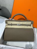 Herm&egrave;s Kelly maxi 42 Elephant Grey TOGO Custom