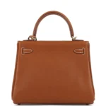 Hermes Kelly Retourne 25 Fauve Barenia Faubourg Gold Hardware - Image 5