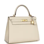 Hermes Kelly Sellier 28 Nata Epsom Gold Hardware - Image 2
