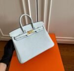 Hermes Birkin 25-35cm Haze blue Togo customization - Image 2