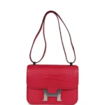 Hermes Constance 1-24 Rose Extreme Matte Alligator Palladium Hardware - Image 7