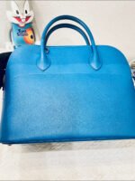 Herm&egrave;s Bolide 25 Tanzanian Blue silver Buckle Custom - Image 3