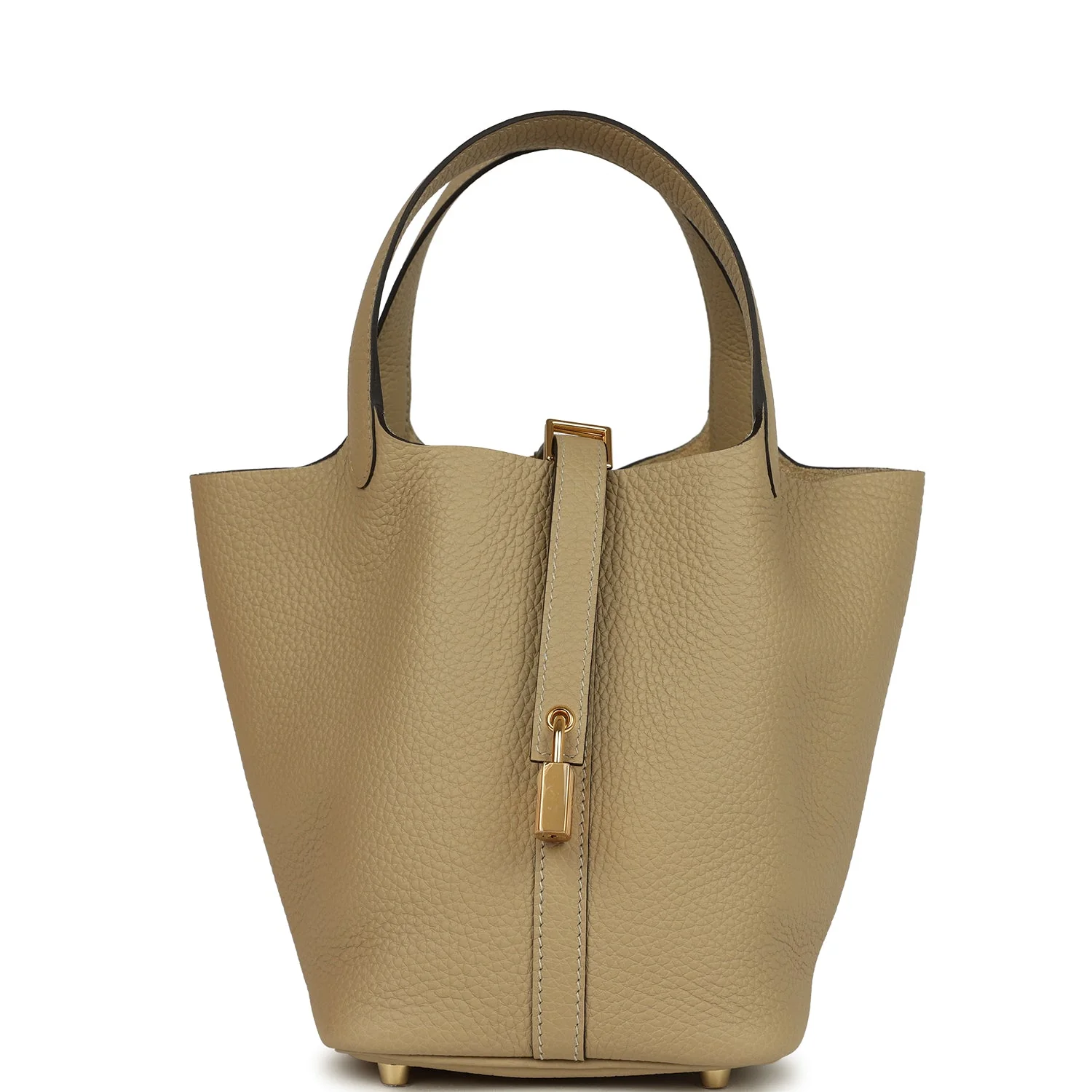 53025BDF-4403-A395-66F8-2A7C366277AB.webp Hermes Picotin Lock 18 Trench Clemence Gold Hardware - Image 1