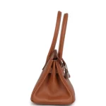 Hermes Shoulder Birkin Light 29 Gold Evercolor Palladium Hardware - Image 3