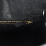 Hermes Birkin 30 Black Shiny Crocodile Niloticus Gold Hardware - Image 9