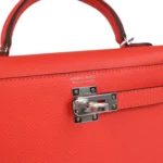 Hermes Kelly Sellier 20 Orange Field Epsom Palladium Hardware - Image 7