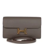 Hermes Constance Wallet To Go Etain Epsom Gold Hardware