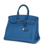 Hermes Birkin 35 Mykonos Clemence Palladium Hardware - Image 5