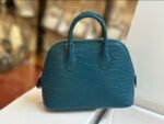 Bolide Mini 18CM Matte crocodile leather Duck Blue - Image 4