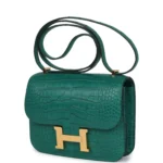 Hermes Constance 18 Malachite Matte Alligator Gold Hardware - Image 5