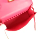 Hermes Kelly Sellier 20 Rose Extreme Epsom Gold Hardware - Image 8