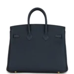 Hermes Birkin 25 Bleu Abysse Togo Gold Hardware - Image 4