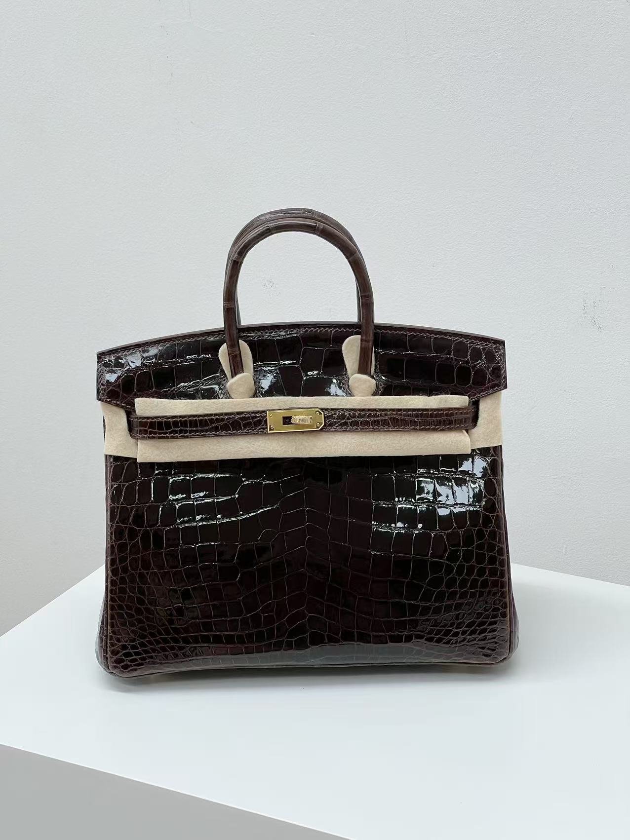 58564161-E039-4882-22FF-01612C6DCA64.jpg Hermes Advanced customization Birkin 25 crocodile skin - Image 1