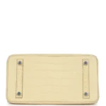 Hermes Birkin 25 Vanille Matte Alligator Palladium Hardware - Image 6
