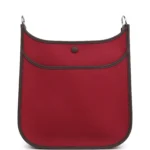 Hermes Neo Evelyne PM Rubis Officier Canvas and Rouge Sellier Swift Palladium Hardware - Image 4