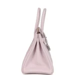 Hermes Birkin 30 Mauve Pale Clemence Palladium Hardware - Image 3