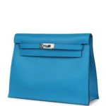 Hermes Kelly Danse Bleu Zanzibar Evercolor Palladium Hardware - Image 5