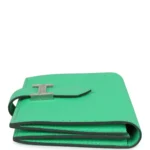 Hermes Bearn Card Holder Vert Comics Chevre Mysore Palladium Hardware - Image 3