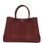 Hermes Garden Party 30 Rouge H Negonda Palladium Hardware - Image 4
