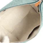 Hermes Bride-A-Brac Au Carre Case PM Vert Foret H Natte Canvas and Wool Palladium Hardware - Image 8