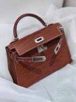 Herm&egrave;s Minikelly II Saddle Alligator - Image 7