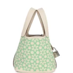Hermes Micro Picotin Lock 14 "Lucky Daisy" Nata Swift Palladium Hardware - Image 3
