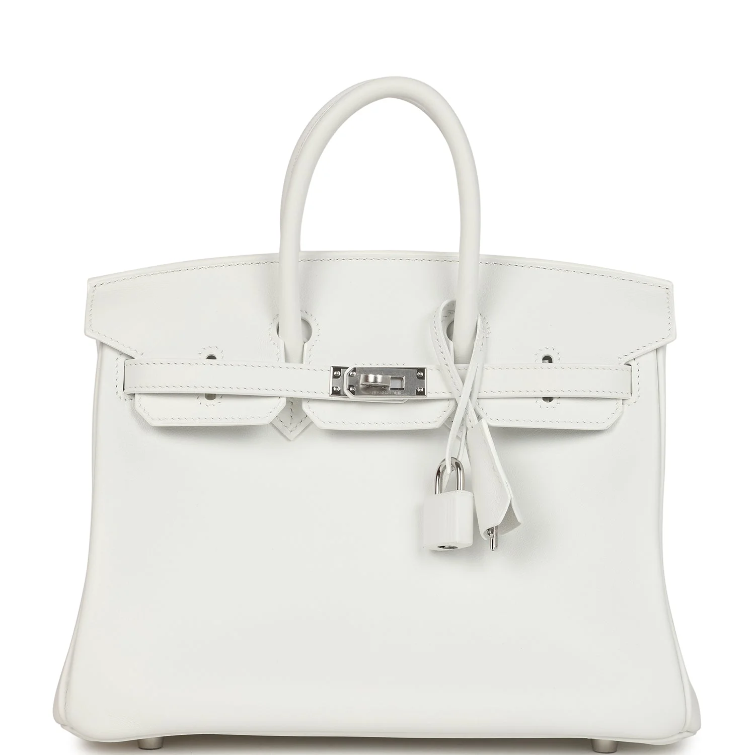 5F7FF888-3E22-2999-0933-27F4DDE3788C.webp Hermes Birkin 25 New White Swift Palladium Hardware - Image 1