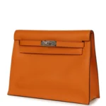 Hermes Kelly Danse Abricot Verso Evercolor Palladium Hardware - Image 5