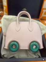 Herm&egrave;s mini bowlide fantasy purple wheel bag custom - Image 3