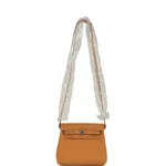 Hermes Herbag Zip 20 Mini Naturel Sable Toile Militaire Canvas and Vache Hunter Palladium Hardware - Image 8