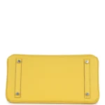 Hermes Birkin 30 Jaune de Naples Epsom Palladium Hardware - Image 6