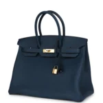 Hermes Birkin 35 Bleu De Prusse Togo Gold Hardware - Image 5