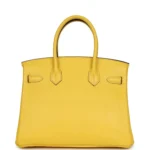 Hermes Birkin 30 Jaune de Naples Novillo Gold Hardware - Image 4