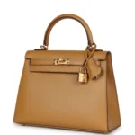 Hermes Kelly Sellier 25 Poussi��re Tadelakt Gold Hardware - Image 5
