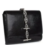 Hermes Chaine d' Ancre Wallet to Go Black Varanus Niloticus Lizard Palladium Hardware - Image 2