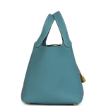 Hermes Picotin Lock 18 Blue Jean Clemence Gold Hardware - Image 3