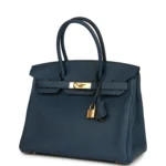 Hermes Birkin 30 Bleu de Prusse Togo Gold Hardware - Image 5