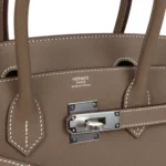 Hermes Birkin Sellier 30 Etoupe Epsom Palladium Hardware - Image 7